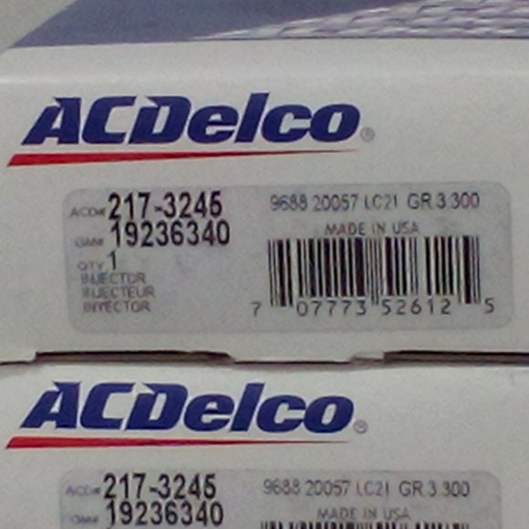 ACDELCO - Professional Fuel Injectors | Part # 217-3245 | 6 EACH | NEW IN BOX - Picture 4 of 7